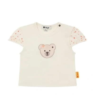 Abbildung von Steiff Kurzarm Sundancer Tshirt print für Kinder, Größe: 80, Antique white