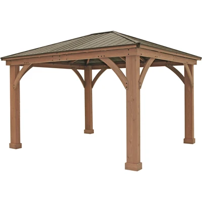 Abbildung von WESTMANN Holzpavillon &quot;Devon 12x14&quot;, BxT: 366x427 cm