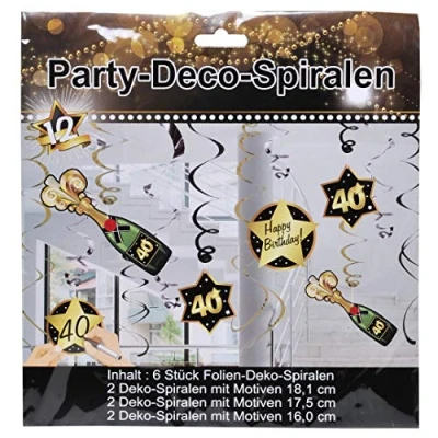 Abbildung von Udo Schmidt 13032 Party Spiralen 12 tlg. Zahl: 40