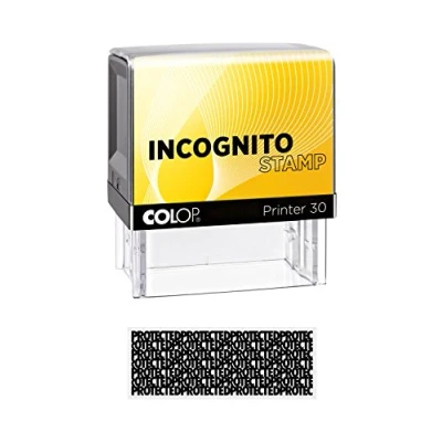 Abbildung von COLOP Printer 30 Incognito, Datenschutzstempel, 6,70 x 3,80 7,90 cm