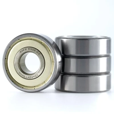 Abbildung von XiKe 4 Stück 6302ZZ Kugellager 15x42x13mm Chromstahl und Vorgeschmiert, 6302 2Z Rillenkugellager mit Metall Doppeldichtungen.