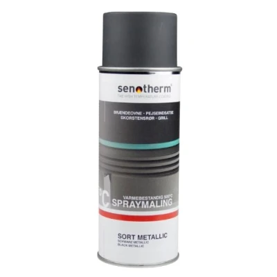 Abbildung von Senotherm Ofenfarbe 400ml Ofenspray schwarz metallic