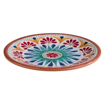 Abbildung von APS 84684 Teller ARABESQUE, Ø 21,5 cm, Höhe 2 Melamin, Dekor/Terracottaoptik