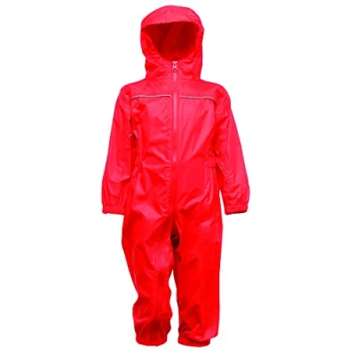 Abbildung von Regatta Kinder Paddle Regenanzug, Rosso Classico, Size 12 18