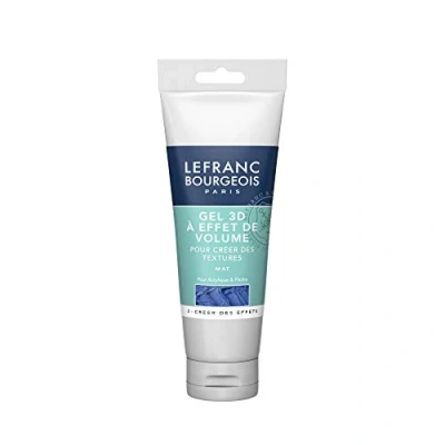 Abbildung von Lefranc &amp; Bourgeois 300667 3D Mattgel, für Volumeneffekte von Acrylfarben, glänzend, nicht vergilbender Finish, 120ml Flasche Transparent