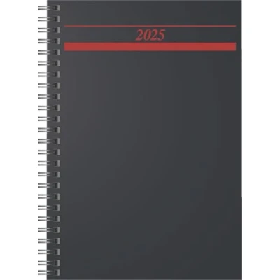 Abbildung von rido/idé Buchkalender Modell Timing 1 (2025), Seite = Tag, A5, 464 Seiten, Schaumfolien Einband, schwarz