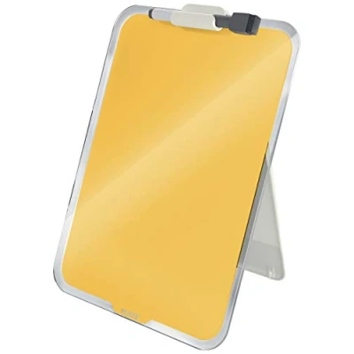 Abbildung von Leitz Desktop Notizboard mit Glasoberfläche, Warmes Gelb, Cosy Serie, 39470019