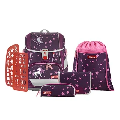 Abbildung von Step by Schulranzen Set 2IN1 PLUS Unicorn Nuala 6 teilig (6 teilig), 1. 4. Klasse, ergonomisch, Easy Grow System