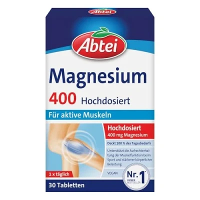 Abbildung von ABTEI Magnesium 400 hochdosiert Tabletten Tabletten, 30,00 St.