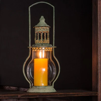 Abbildung von Antikas Wundervoller Kerzenhalter, Laterne im Shabby Stil, Windlicht Vintage Look