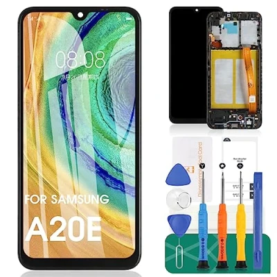 Abbildung von Für Samsung Galaxy A20e LCD Bildschirm Ersatz Display Touch Digitizer Montage SM A202F,A202K Reparatur Kit(Schwarz Mit Rahmen)