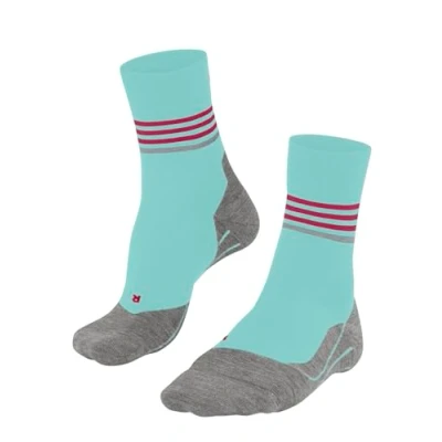 Abbildung von FALKE Damen Laufsocken RU4 Endurance W So Baumwolle Funktionsmaterial antiblasen 1 Paar, Blau Fiji 6423 Stripe, 35 36