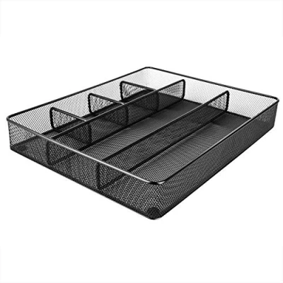 Abbildung von Amazon Basics Mesh Drawer Organizer, Schwarz