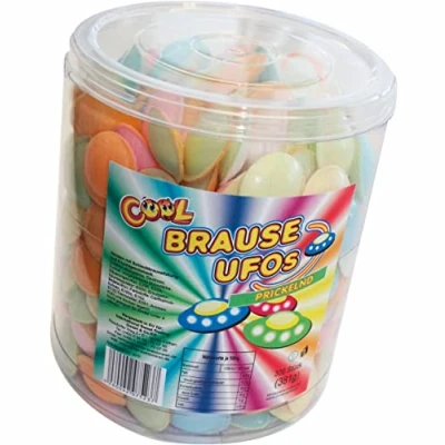 Abbildung von Cool Brause Ufos, 300 prickelnde Frischhaltedose wiederverschließbar (1 x 381 g)