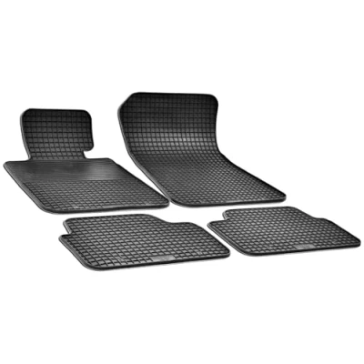 Abbildung von WALSER 50744 Fußmattensatz Gummi vorne und hinten 4 schwarz BMW: 1 Schrägheck, X1