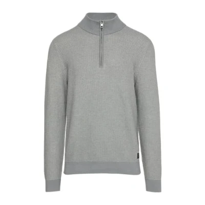 Abbildung von s.Oliver MIT Stehkragen UND Struktur Strickpullover, Herren, Größe: Large, Schiefergrau