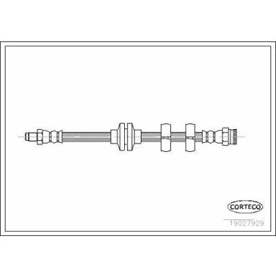 Abbildung von CORTECO 19027929 Bremsschläuche 410 FIAT: Stilo Schrägheck, BRAVO 2, Multi Wagon, ALFA ROMEO: Spider