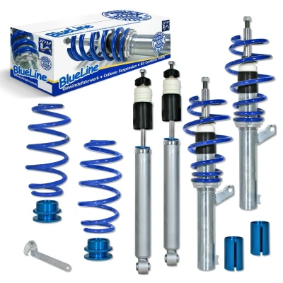 Abbildung von JOM BlueLine 741066 Fahrwerkssatz, Federn/Dämpfer Vorderachse, Hinterachse höhenverstellbar VOLKSWAGEN: GOLF 6
