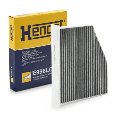 Abbildung von HENGST FILTER E998LC Innenraumfilter Aktivkohlefilter 271 213 58 VOLKSWAGEN: Sharan II, Scirocco III, Passat B7 Limousine, SEAT: Leon II Schrägheck