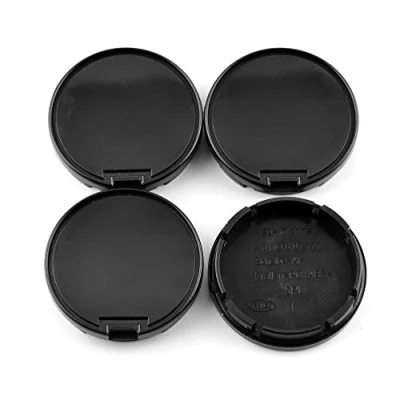 Abbildung von RhinoTuning 4 Stück Radnabenkappen für Nabendeckel OD 56 mm ID 53 mm, Schwarz Radnabenabdeckung Geeignet Vento Bora Golf Beetle Lupo Polo Rad, 6N0601171 Felgendeckel