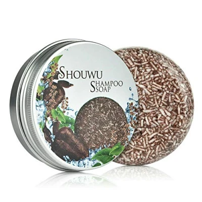 Abbildung von Hair Darkening Shampoo Bar, Soap Solid Natural Organic Polygonum Multiflorum Care Repair Conditioner for All Types