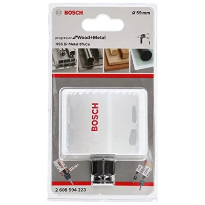 Abbildung von Bosch Professional Lochsäge Progressor for Wood &amp; Metal (Holz und Metal, Ø 59 mm, Zubehör Bohrmaschine)