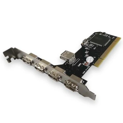 Abbildung von SM PC® Schnittstellenkarte PC intern PCI 32bit auf extern 4X USB 2.0 Typ A + 1x #244
