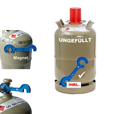Abbildung von BlueCraft Gas, 1x 11 kg Propan Gasflasche Leer für Gas Grill, Wohnwagen, Heizung etc.