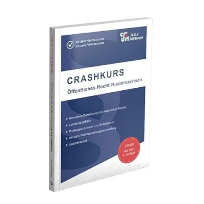 Abbildung von CRASHKURS Öffentliches Recht Niedersachsen: Länderspezifisch Ab dem Hauptstudium bis zum Referendariat (Crashkurs: Für Examenskandidaten und Referendare)