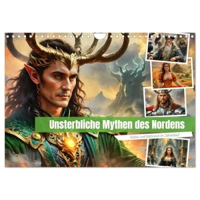 Abbildung von Unsterbliche Mythen des Nordens (Wandkalender 2025 DIN A4 quer), CALVENDO Monatskalender
