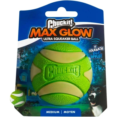 Abbildung von Chuckit Ball Max Glow Ultra Squeaker 6cm