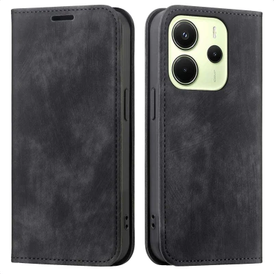Abbildung von Xiaomi Redmi Note 14 5G Hülle Kunststoff imoshion Klapphülle Handyhülle Schwarz