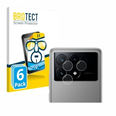 Abbildung von BROTECT (6 Stück Schutzfolie für Xiaomi Poco X6 Pro (NUR Kameraschutz) Displayschutz Folie Ultra Klar