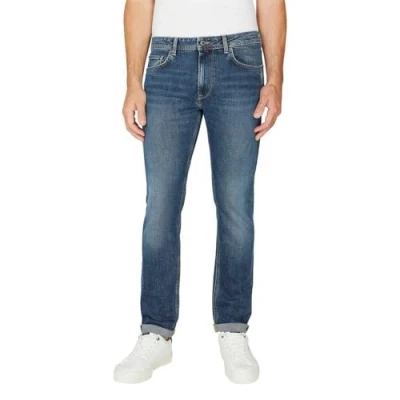Abbildung von Pepe Jeans Tapered Fit, Herren, Größe: 29x32, Dark blue denim