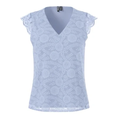 Abbildung von PIECES Pcolline Sl Lace V Neck Top Noos