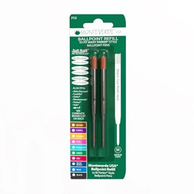 Abbildung von Monteverde Soft Kugelschreibermine (Parker) Medium Brown 2 Pc