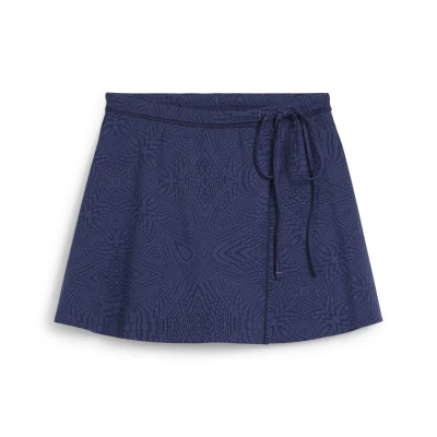Abbildung von Puma MOVE CLOUDSPUN AOP Wickelrock Damen Blue Crystal Größe: XS