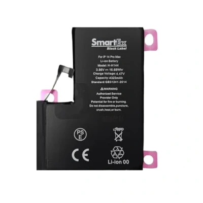 Abbildung von Smartex® Black Label Akku Batterie kompatibel mit iPhone 14 Pro MAX 4352 mAh 2 Jahre Garantie