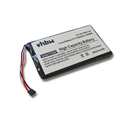 Abbildung von vhbw Akku Ersatz für Garmin 361 00051 12 GPS Navigation Navi (1250 mAh, 3,7 V, Li Ion)