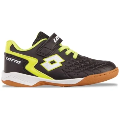 Abbildung von Lotto Unisex Kinder Dasher Sneaker, Black Fr Yellow, 31 EU