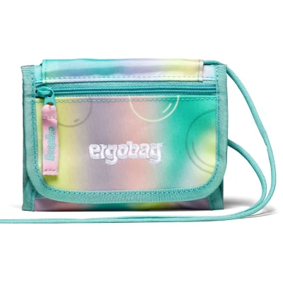 Abbildung von ergobag Brustbeutel Geldbeutel, Mini Portemonnaie mit Kleingeldfach, Sichtfenster für Mädchen und Jungen ZauBärwelt Mint