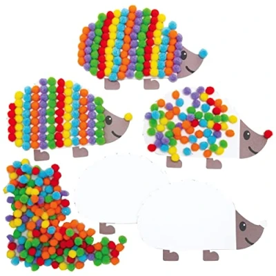 Abbildung von Baker Ross AX167 Herbst Bommeln Set, 5er Pack, Kinder Kunst und Bastelarbeiten für diesen Herbst, ideal Schule, Zuhause, Gruppe oder individuelle Bastelaktivitäten