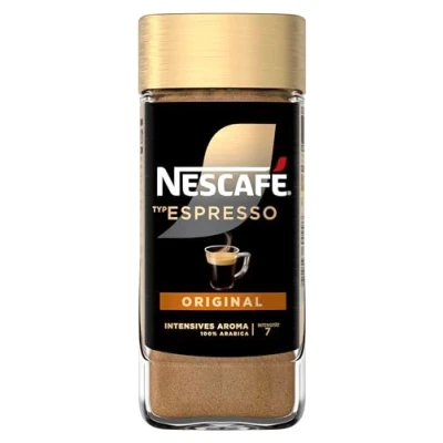 Abbildung von NESCAFÉ GOLD Typ Espresso, löslicher Instant Espresso Kaffee mit 100% feinen Arabica Kaffeebohnen, koffeinhaltig, samtiger Crema, 3er Pack (3x100g)