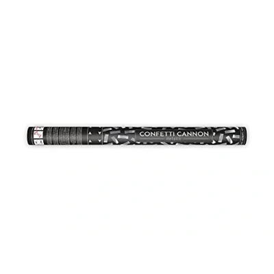 Abbildung von Party Deco Konfettikanone Set Konfetti Bombe Für Hochzeit Geburtstag Verlobung Shooter Popper Streifen Silber 60 cm