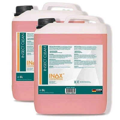Abbildung von INOX Hocheffektiver Insektenreiniger Auto 2x5L KFZ Insektenentferner sehr Lack schonend Insektenlöser für Lack, Glas, Kunststoff &amp; Chrom geeignet