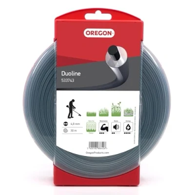 Abbildung von Oregon 533743 Duoline Mähfaden mit rundem Querschnitt, 4,0 mm, 30 m Spule