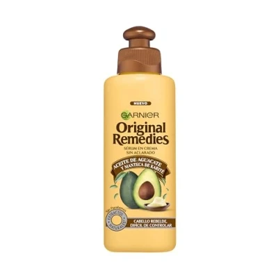 Abbildung von Garnier Original Remedies Haarpflegeöl mit Avocadoöl und Sheabutter, Cremeöl für widerspenstiges krauses Haar, 200 ml