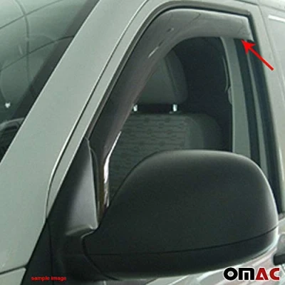 Abbildung von Windabweiser Regenabweiser kompatibel mit Mercedes Sprinter W906 2006 2019 Dunkel Acryl 2X