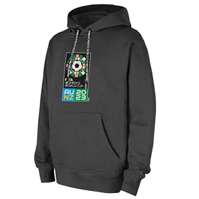 Abbildung von FIFA Offizielle Frauenfußball Weltmeisterschaft 2023 Hoodie für Erwachsene, Anthrazit, Groß