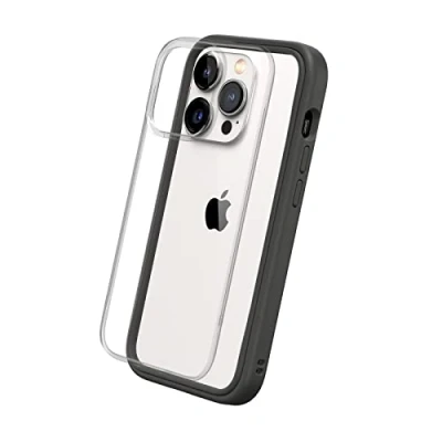 Abbildung von RhinoShield Modulares Case kompatibel mit [iPhone 14 Pro] Mod NX Anpassbare &amp; stoßdämpfende Schutzhülle im schlanken Design 3.5 Meter Fallschutz Graphite